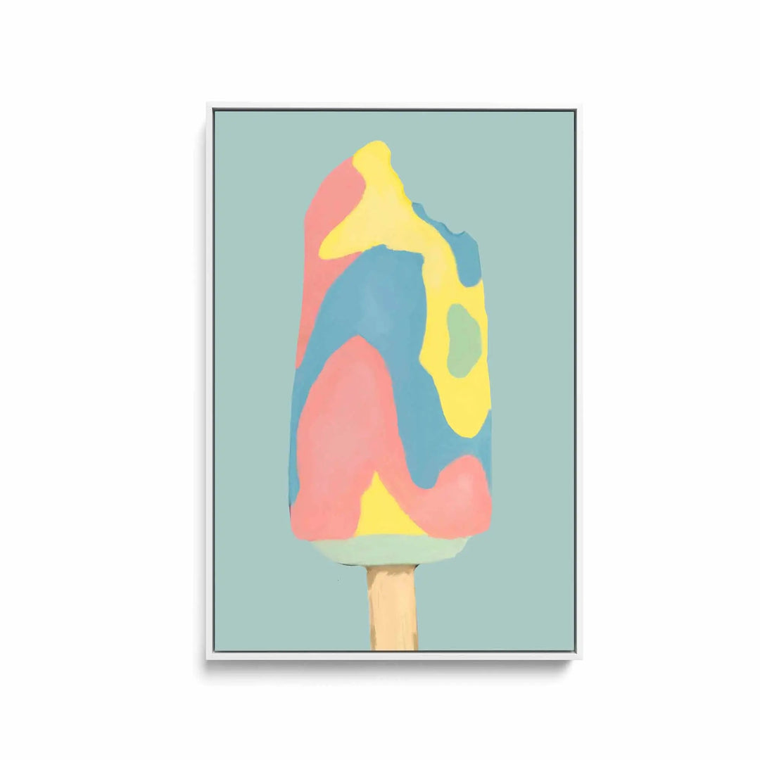 Rainbow Paddlepop - Stretched Canvas Print or Framed Fine Art Print - Artwork I Heart Wall Art Australia 