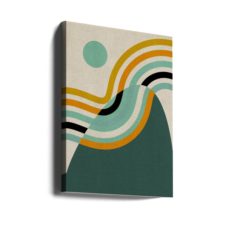 Rainbow Plus Shapes2 - Stretched Canvas, Poster or Fine Art Print I Heart Wall Art