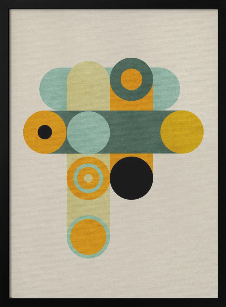 Rainbow Plus Shapes9 - Stretched Canvas, Poster or Fine Art Print I Heart Wall Art
