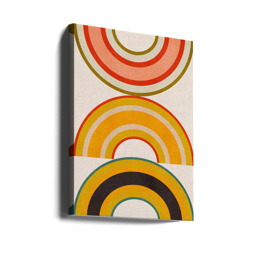 Rainbow Suns 6 - Stretched Canvas, Poster or Fine Art Print I Heart Wall Art