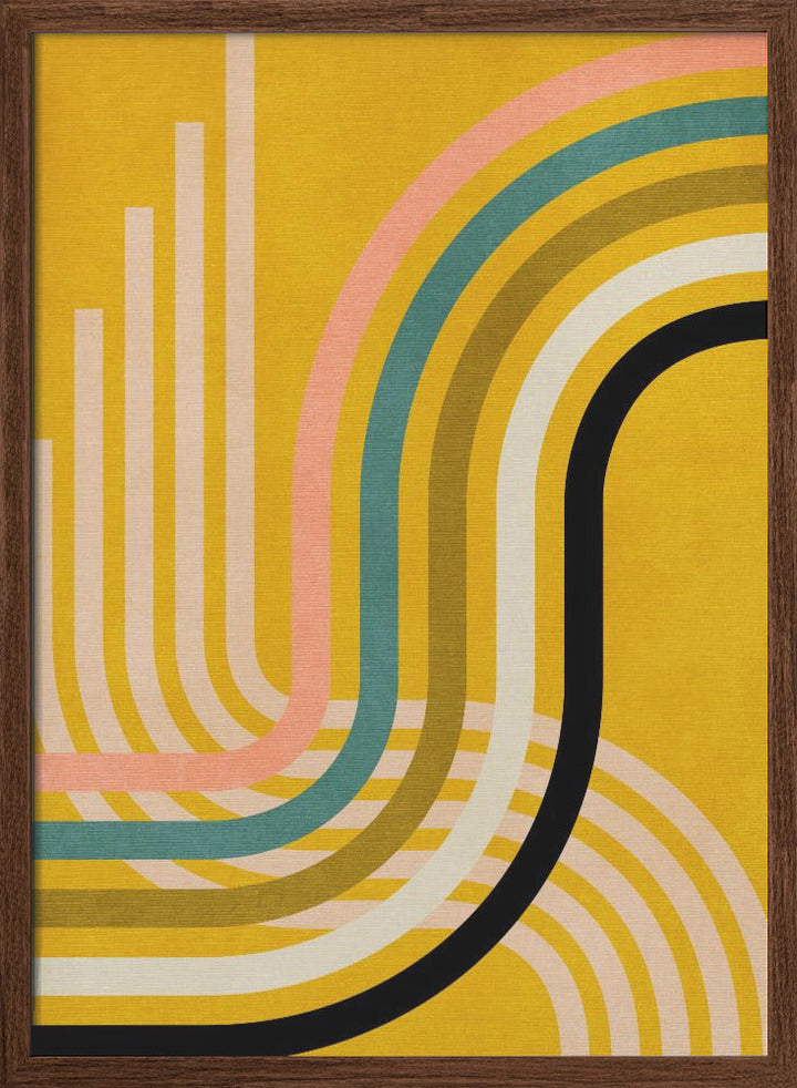 Rainbow Suns 9 Kopie - Stretched Canvas, Poster or Fine Art Print I Heart Wall Art