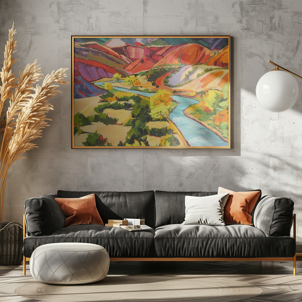 Rainbow Valley - Stretched Canvas, Poster or Fine Art Print I Heart Wall Art