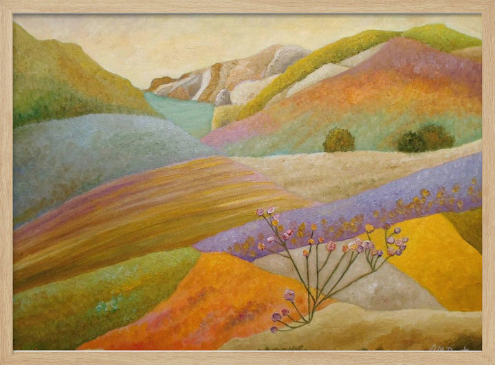 Rambling Through the Blooming Valley - Stretched Canvas, Poster or Fine Art Print I Heart Wall Art