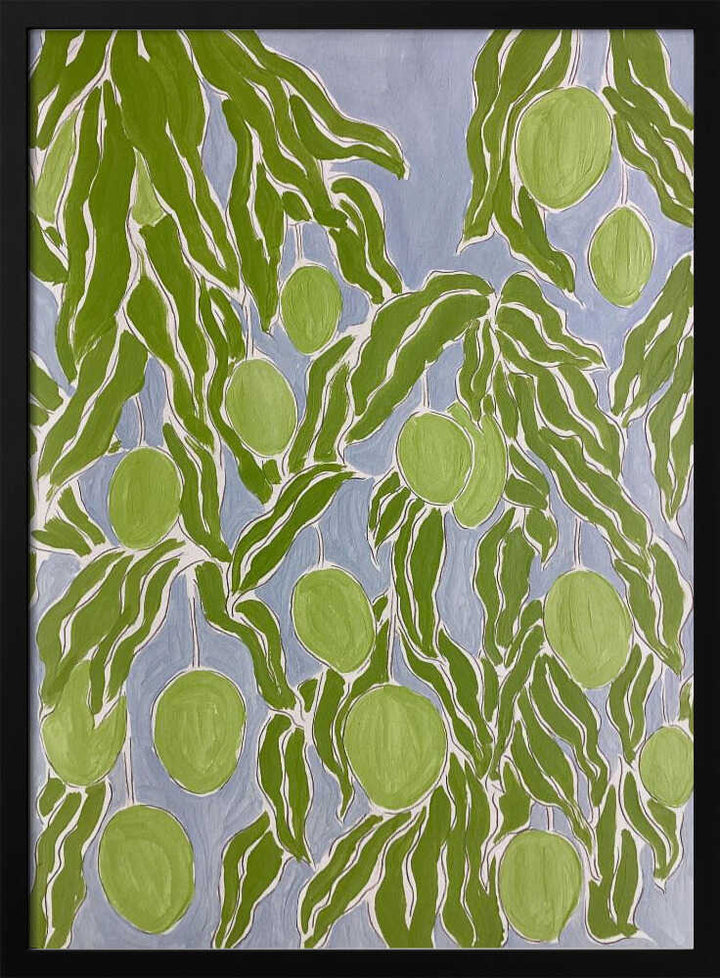 Raw Mango - Stretched Canvas, Poster or Fine Art Print - I Heart Wall Art - Poster Print, Canvas Print or Framed Art Print