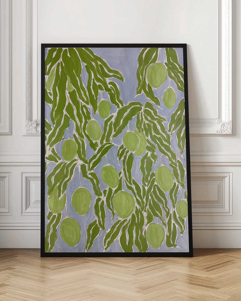 Raw Mango - Stretched Canvas, Poster or Fine Art Print - I Heart Wall Art - Poster Print, Canvas Print or Framed Art Print