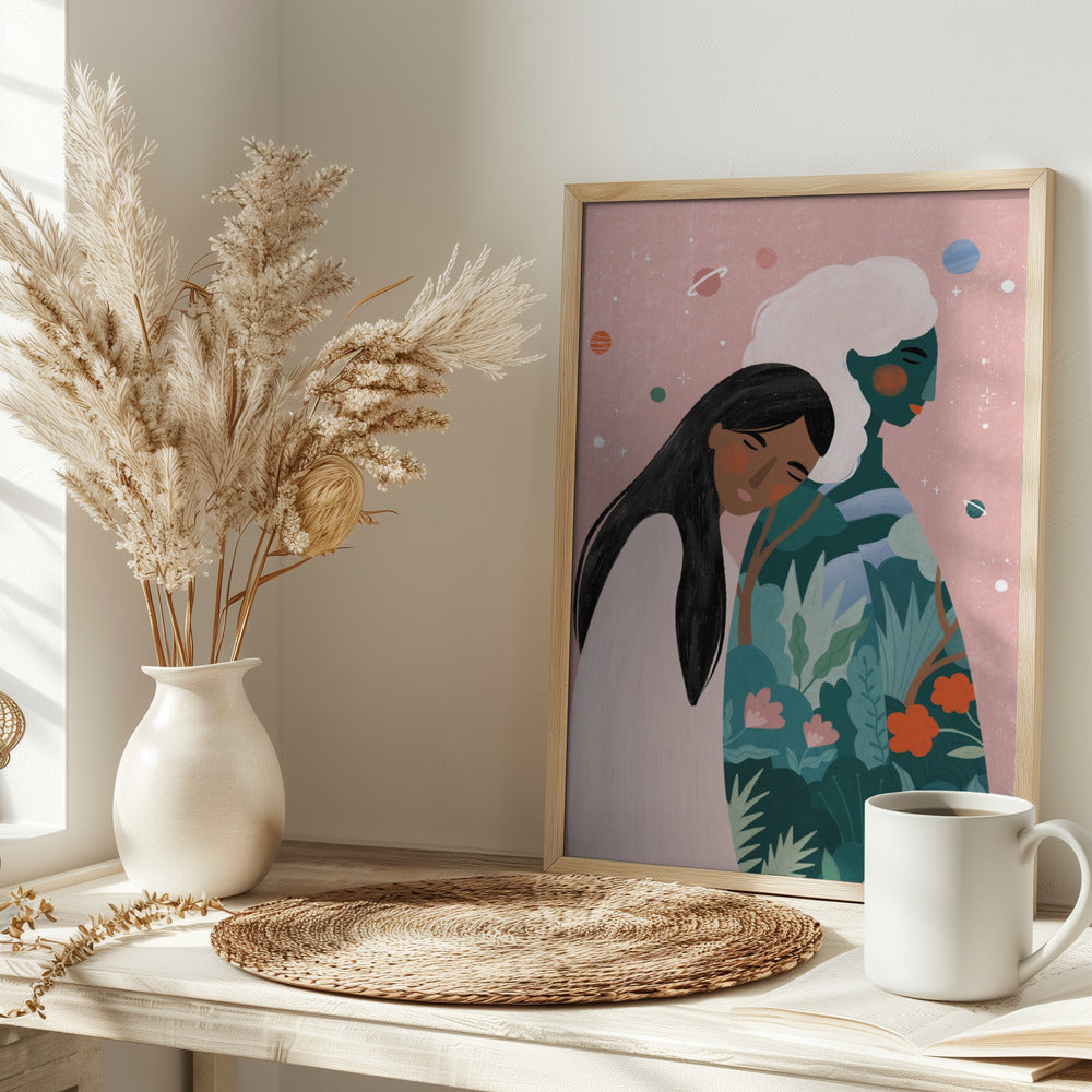 Reconnect - Stretched Canvas, Poster or Fine Art Print I Heart Wall Art