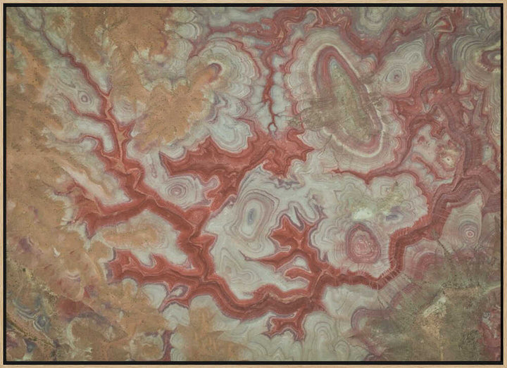 Red Agate Earth - Stretched Canvas, Poster or Fine Art Print - I Heart Wall Art - Poster Print, Canvas Print or Framed Art Print