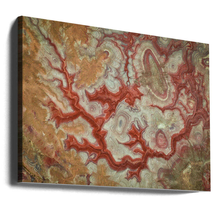 Red Agate Earth - Stretched Canvas, Poster or Fine Art Print - I Heart Wall Art - Poster Print, Canvas Print or Framed Art Print