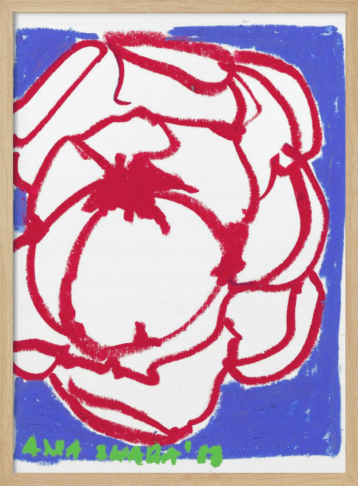 Red Peony - Stretched Canvas, Poster or Fine Art Print I Heart Wall Art