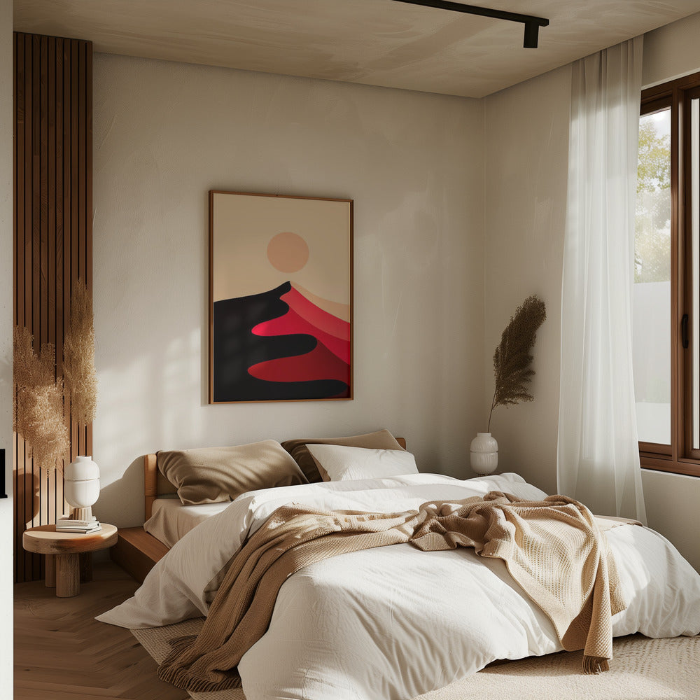 Red Sand Peak - Stretched Canvas, Poster or Fine Art Print I Heart Wall Art