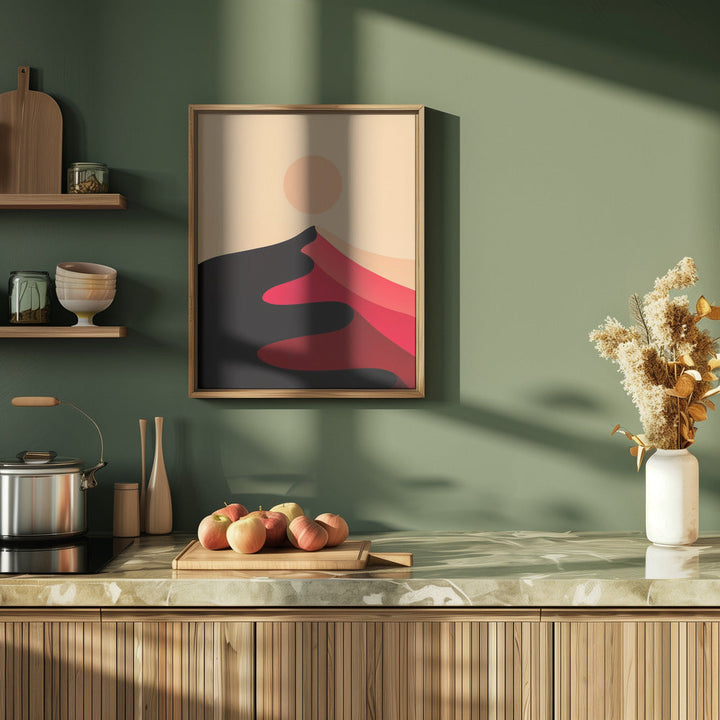 Red Sand Peak - Stretched Canvas, Poster or Fine Art Print I Heart Wall Art