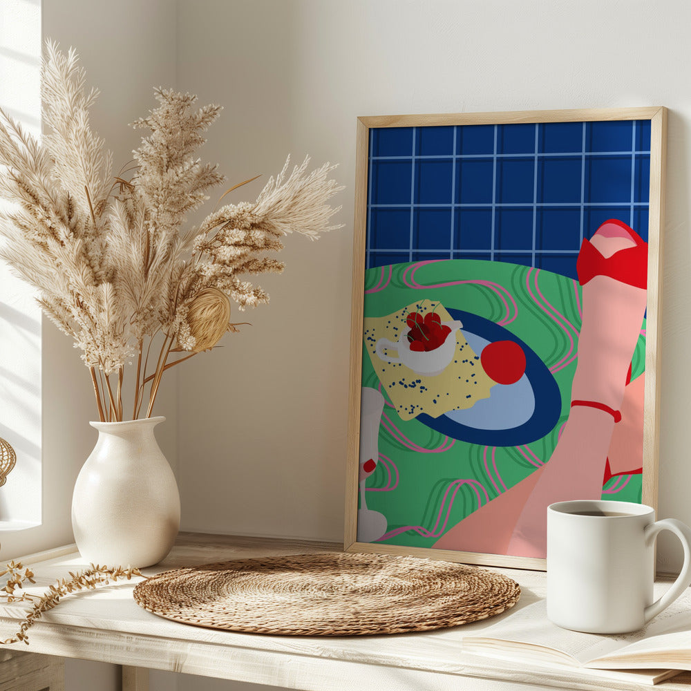 Red Sneak Peek - Stretched Canvas, Poster or Fine Art Print I Heart Wall Art