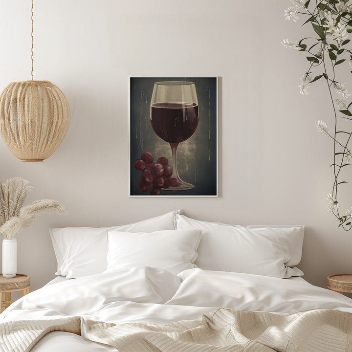 Red Red Wine No 1 - Stretched Canvas, Poster or Fine Art Print I Heart Wall Art