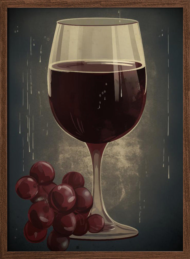 Red Red Wine No 1 - Stretched Canvas, Poster or Fine Art Print I Heart Wall Art