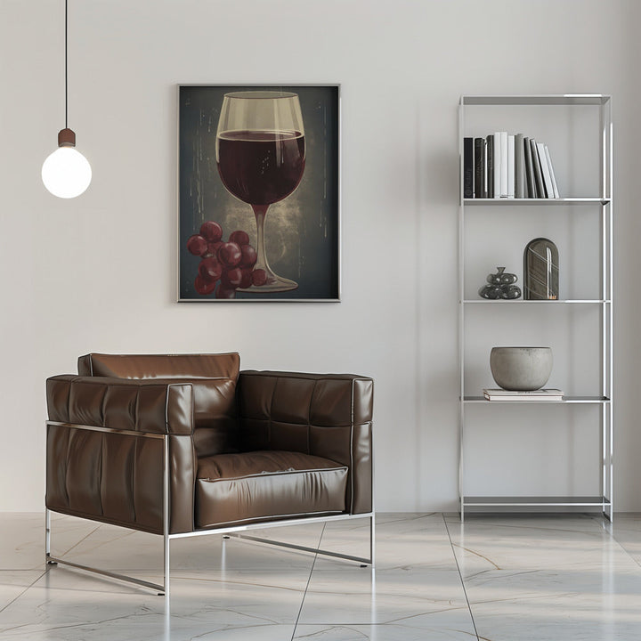 Red Red Wine No 1 - Stretched Canvas, Poster or Fine Art Print I Heart Wall Art