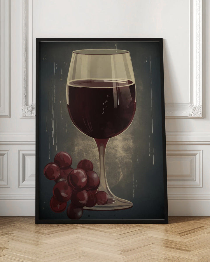 Red Red Wine No 1 - Stretched Canvas, Poster or Fine Art Print I Heart Wall Art