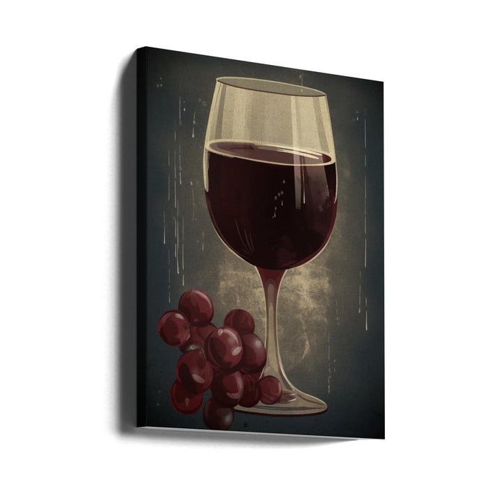 Red Red Wine No 1 - Stretched Canvas, Poster or Fine Art Print I Heart Wall Art