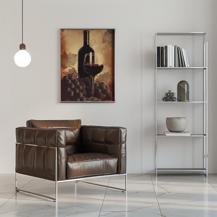 Red Red Wine No 2 - Stretched Canvas, Poster or Fine Art Print I Heart Wall Art