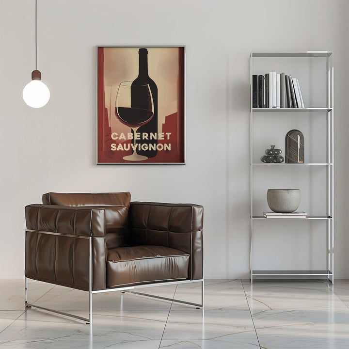 Red Red Wine No 3 - Stretched Canvas, Poster or Fine Art Print I Heart Wall Art