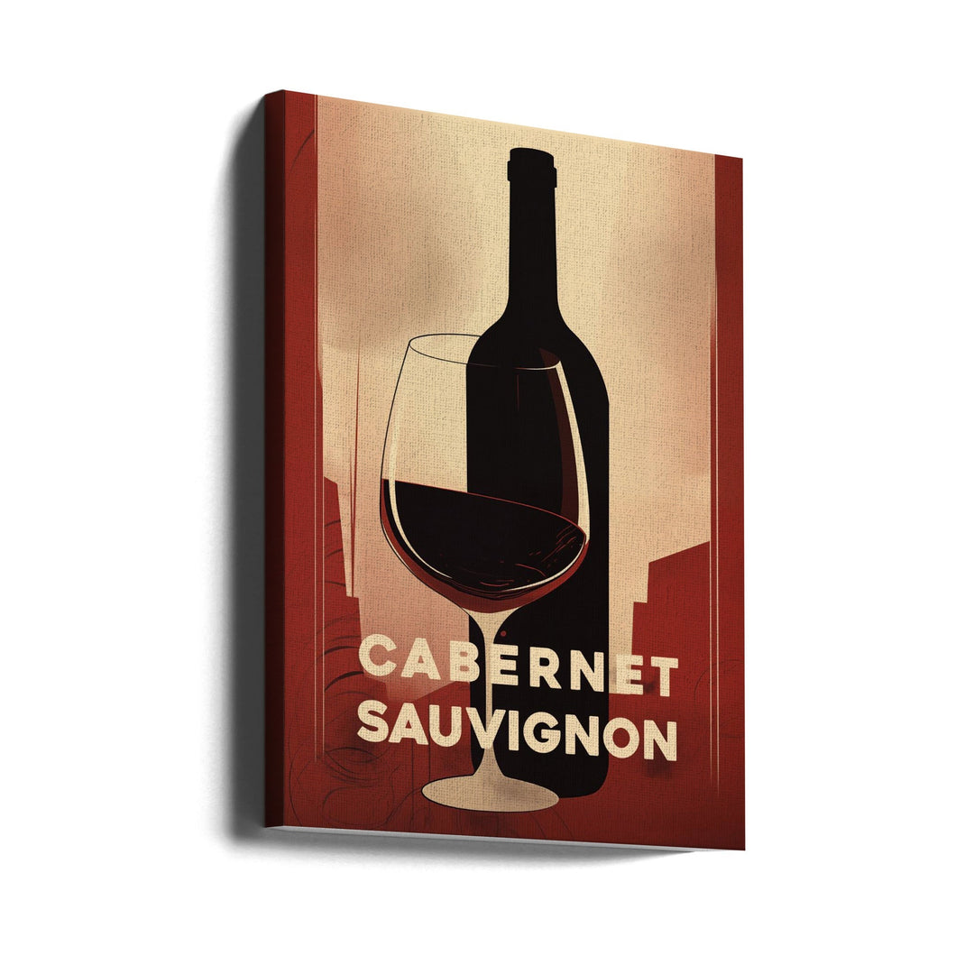 Red Red Wine No 3 - Stretched Canvas, Poster or Fine Art Print I Heart Wall Art
