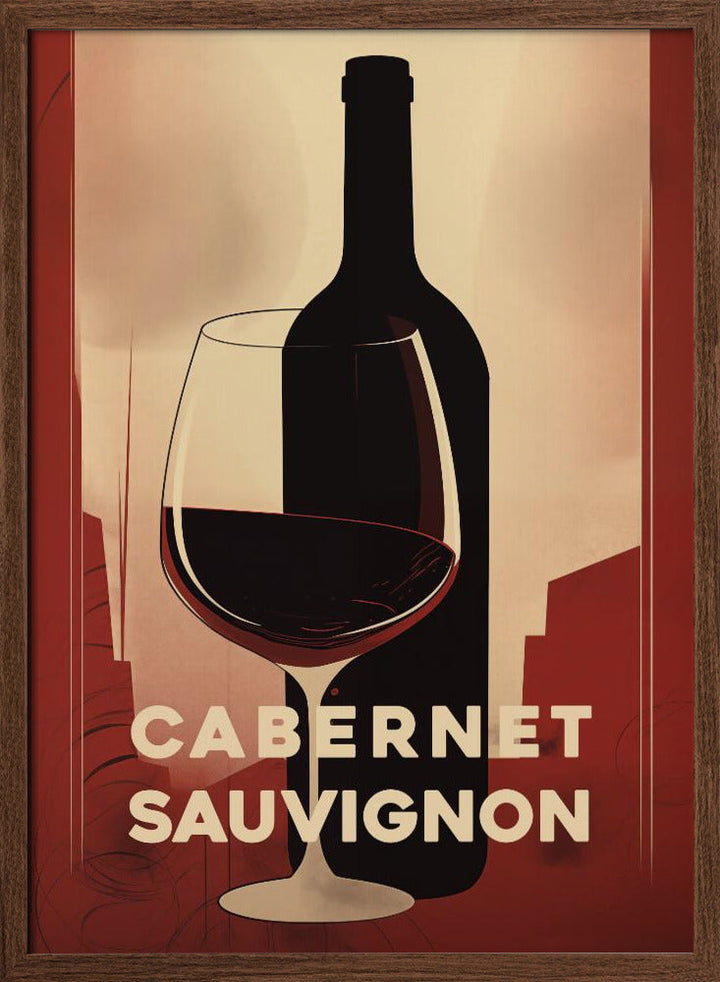 Red Red Wine No 3 - Stretched Canvas, Poster or Fine Art Print I Heart Wall Art