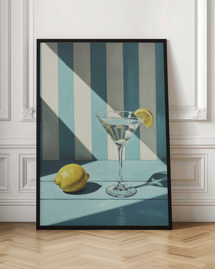 Refreshing Martini Stripes - Stretched Canvas, Poster or Fine Art Print - I Heart Wall Art - Poster Print, Canvas Print or Framed Art Print