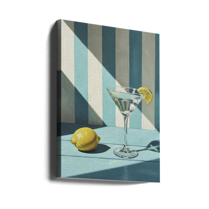 Refreshing Martini Stripes - Stretched Canvas, Poster or Fine Art Print - I Heart Wall Art - Poster Print, Canvas Print or Framed Art Print