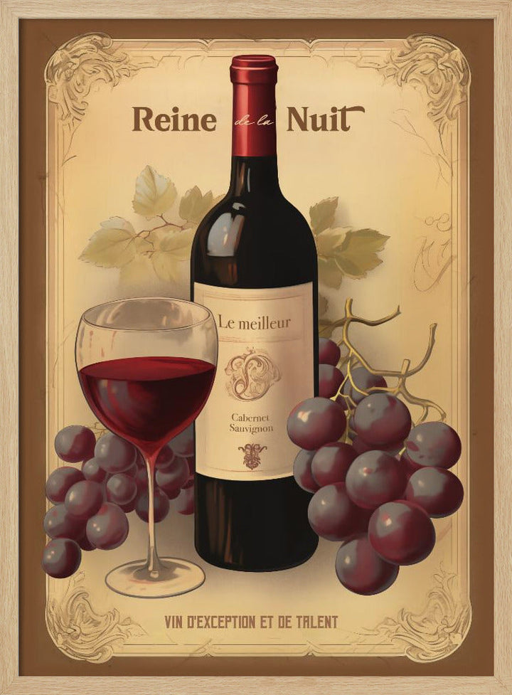 Reine De La Nuit - Stretched Canvas, Poster or Fine Art Print I Heart Wall Art