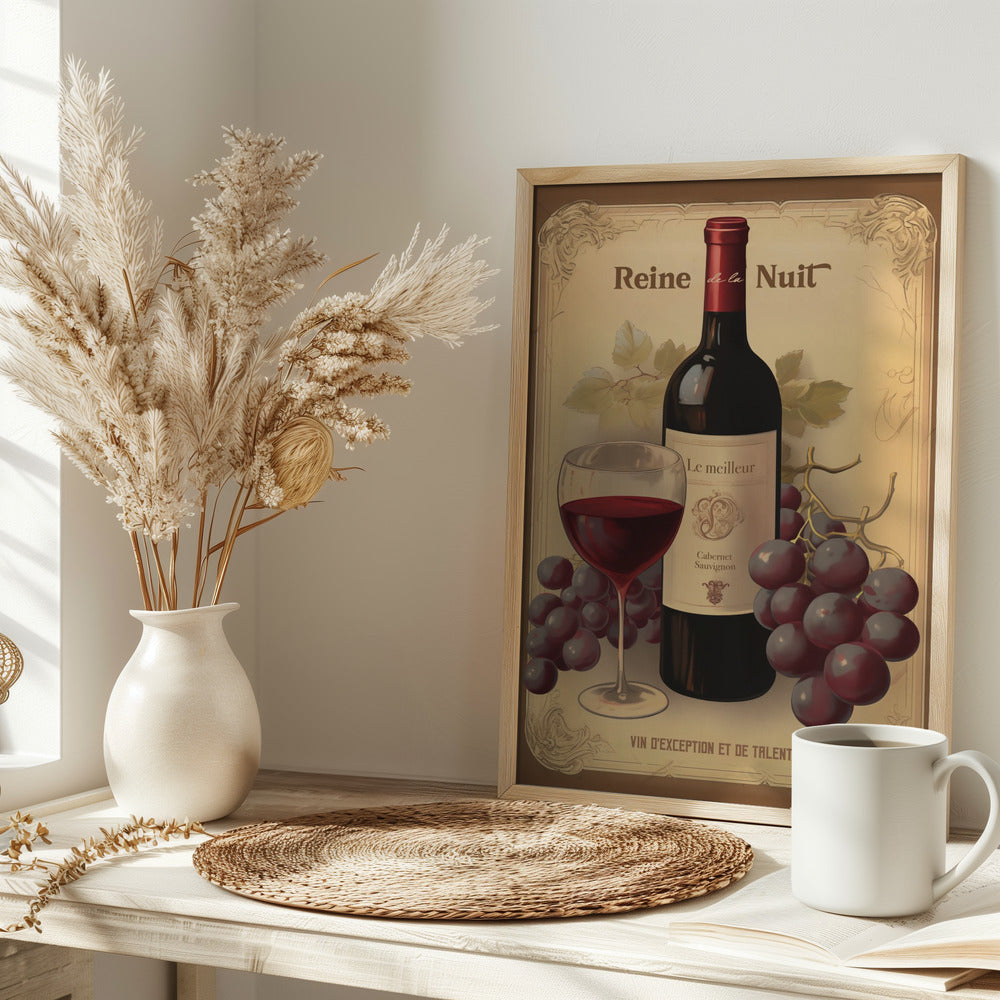 Reine De La Nuit - Stretched Canvas, Poster or Fine Art Print I Heart Wall Art
