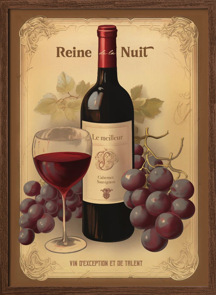 Reine De La Nuit - Stretched Canvas, Poster or Fine Art Print I Heart Wall Art