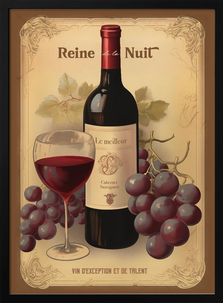 Reine De La Nuit - Stretched Canvas, Poster or Fine Art Print I Heart Wall Art