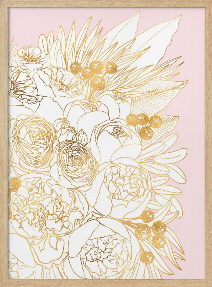 Rekha floral art pair (right) - Stretched Canvas, Poster or Fine Art Print I Heart Wall Art