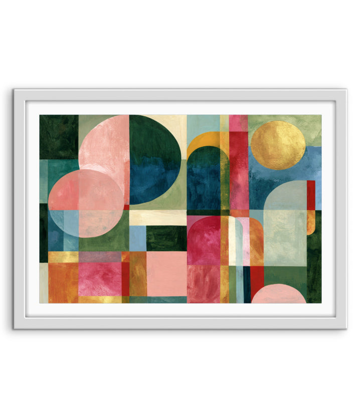 xxxx by IHeartStudio - Colourful Geometric Canvas Print