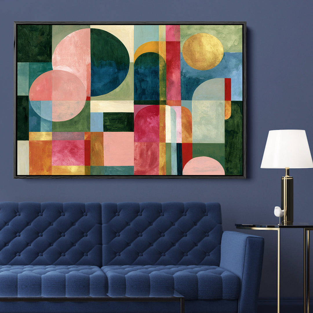 xxxx by IHeartStudio - Colourful Geometric Canvas Print