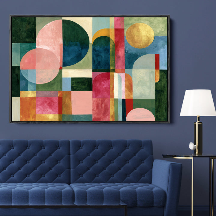 xxxx by IHeartStudio - Colourful Geometric Canvas Print