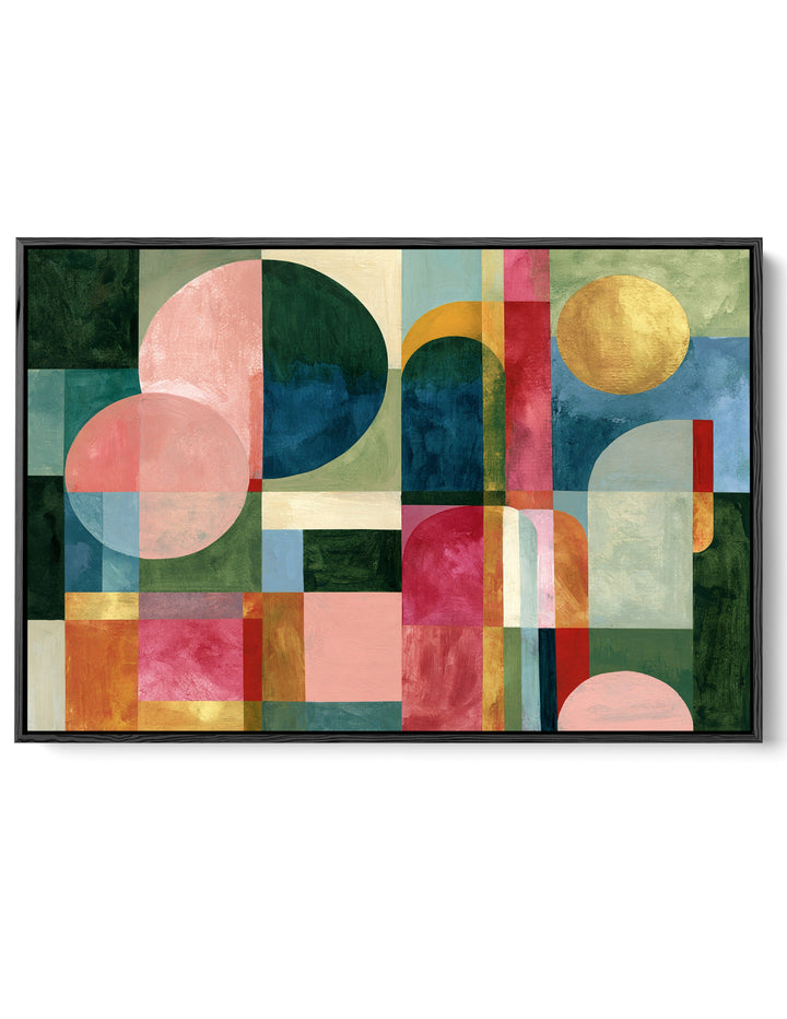 xxxx by IHeartStudio - Colourful Geometric Canvas Print