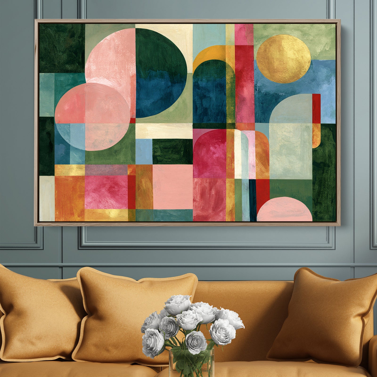 xxxx by IHeartStudio - Colourful Geometric Canvas Print