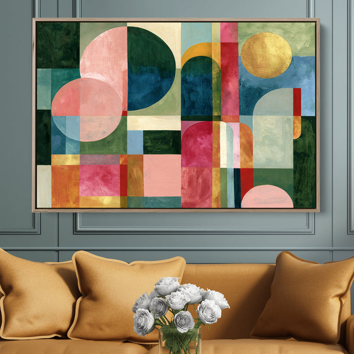 xxxx by IHeartStudio - Colourful Geometric Canvas Print