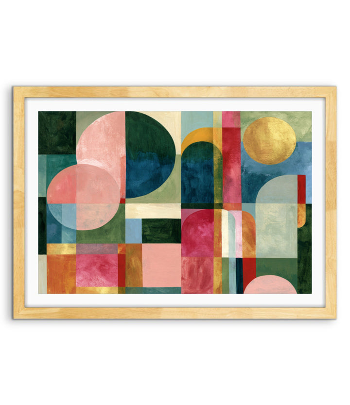xxxx by IHeartStudio - Colourful Geometric Canvas Print