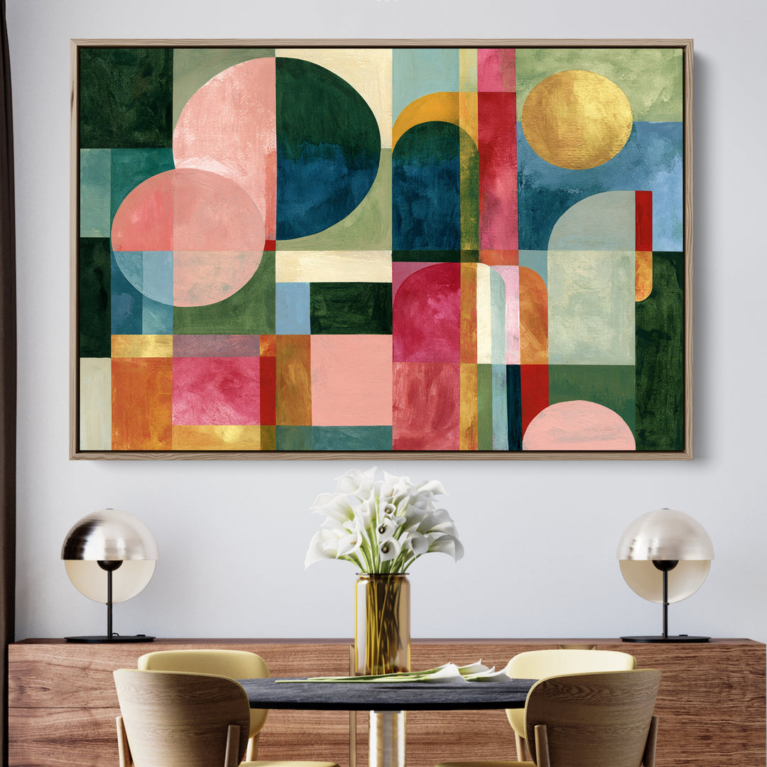 xxxx by IHeartStudio - Colourful Geometric Canvas Print