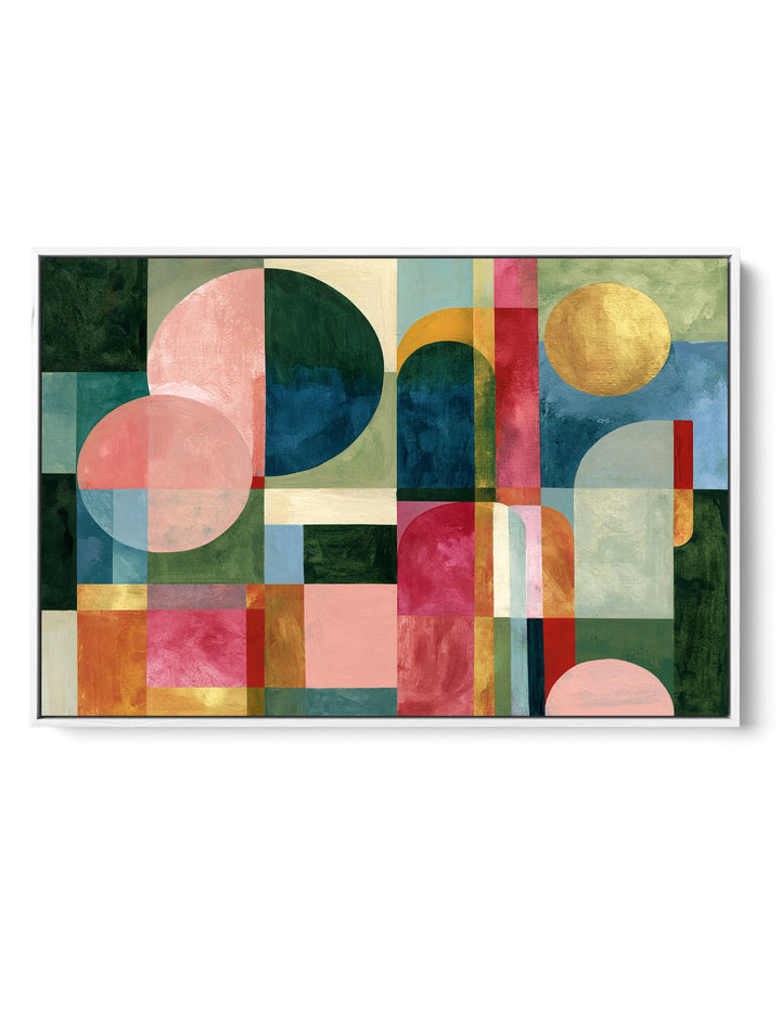 xxxx by IHeartStudio - Colourful Geometric Canvas Print