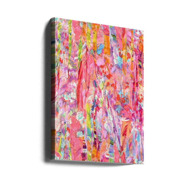 Repeatpattern Hotpinkgoddess Vibrant2 - Square Stretched Canvas, Poster or Fine Art Print - I Heart Wall Art - Poster Print, Canvas Print or Framed Art Print