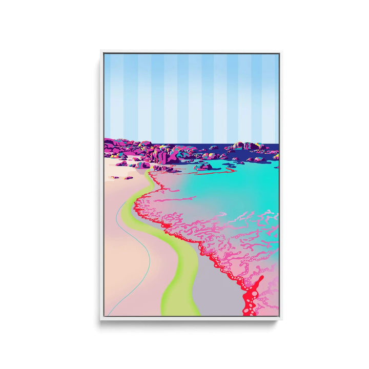 Reta Beach By Unratio - Stretched Canvas Print or Framed Fine Art Print - Artwork I Heart Wall Art Australia 