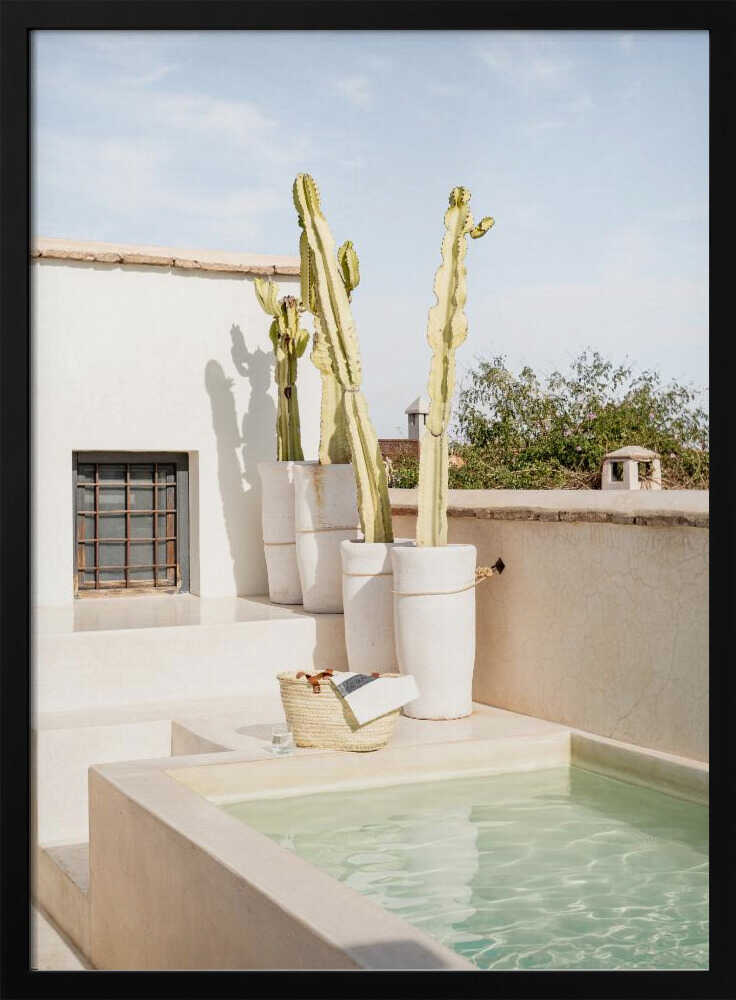 Riad Rooftop - Stretched Canvas, Poster or Fine Art Print - I Heart Wall Art - Poster Print, Canvas Print or Framed Art Print