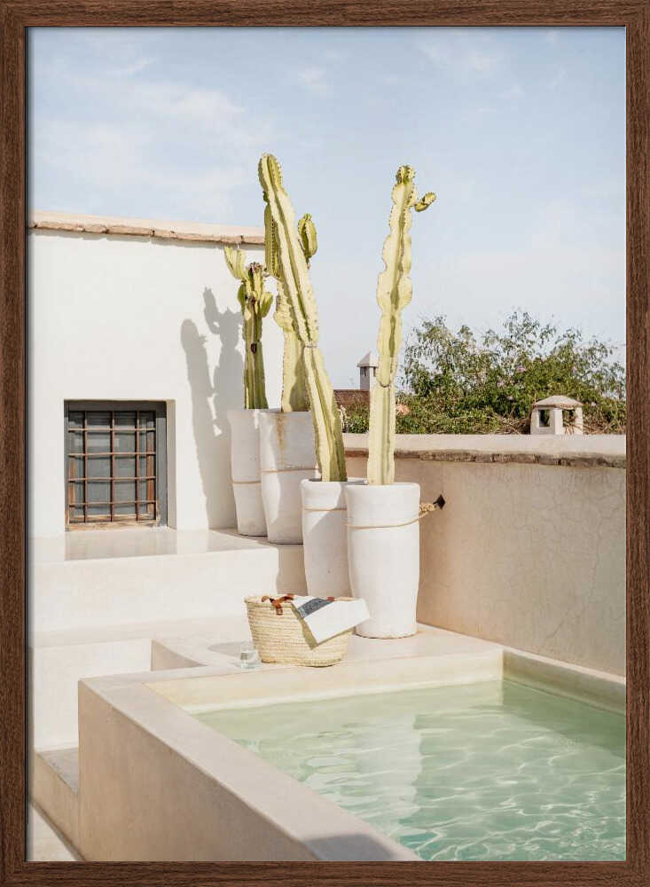 Riad Rooftop - Stretched Canvas, Poster or Fine Art Print - I Heart Wall Art - Poster Print, Canvas Print or Framed Art Print