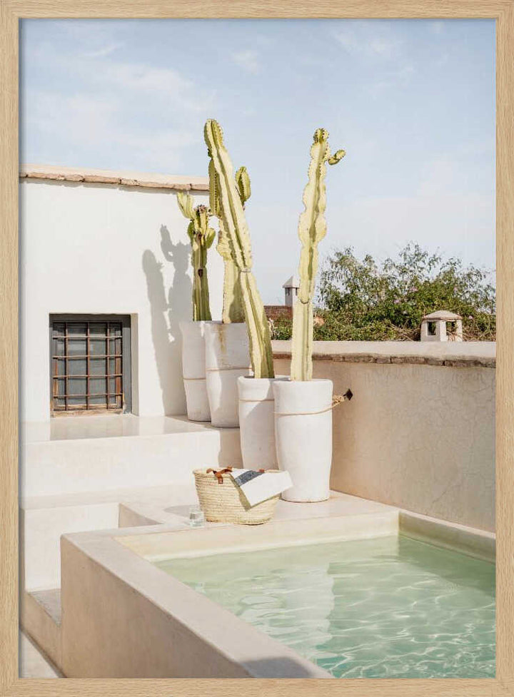 Riad Rooftop - Stretched Canvas, Poster or Fine Art Print - I Heart Wall Art - Poster Print, Canvas Print or Framed Art Print