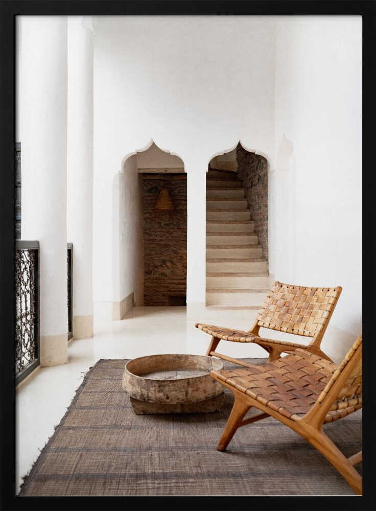 Riad Serenity - Stretched Canvas, Poster or Fine Art Print - I Heart Wall Art - Poster Print, Canvas Print or Framed Art Print