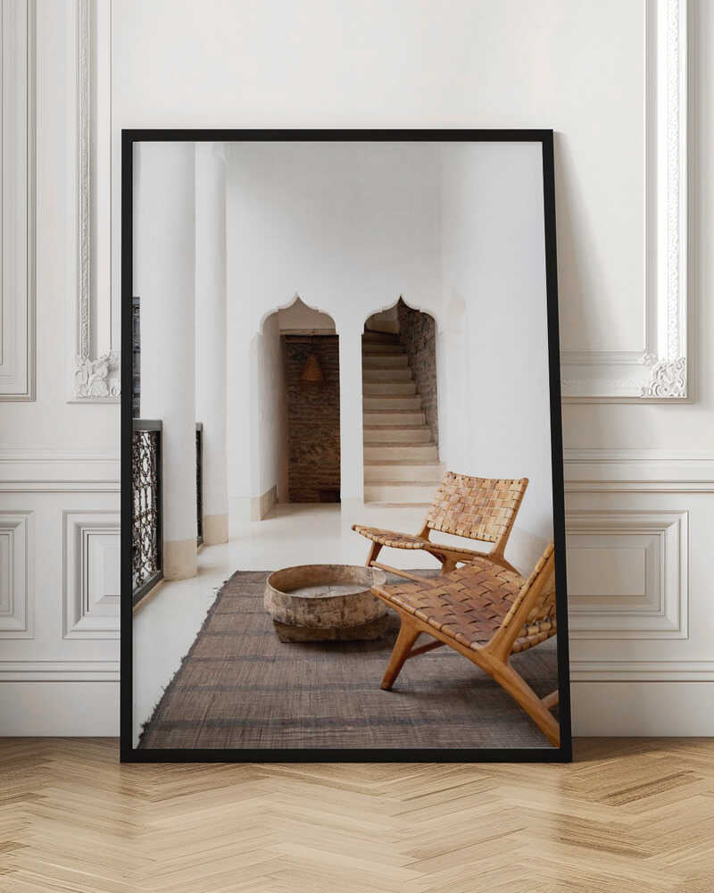 Riad Serenity - Stretched Canvas, Poster or Fine Art Print - I Heart Wall Art - Poster Print, Canvas Print or Framed Art Print