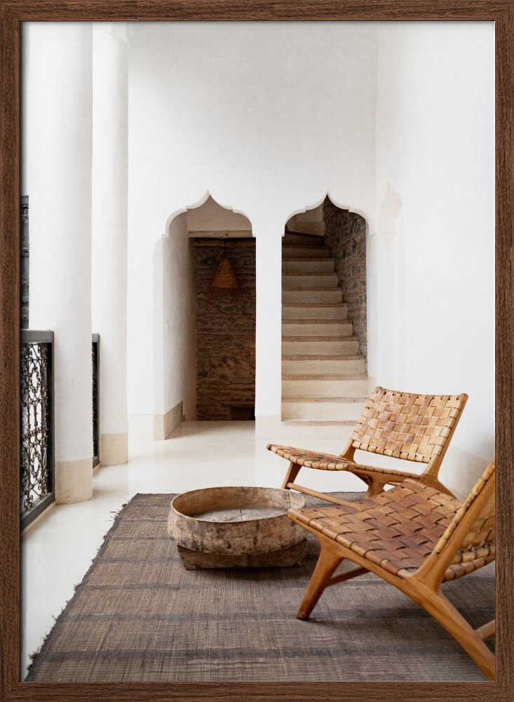 Riad Serenity - Stretched Canvas, Poster or Fine Art Print - I Heart Wall Art - Poster Print, Canvas Print or Framed Art Print
