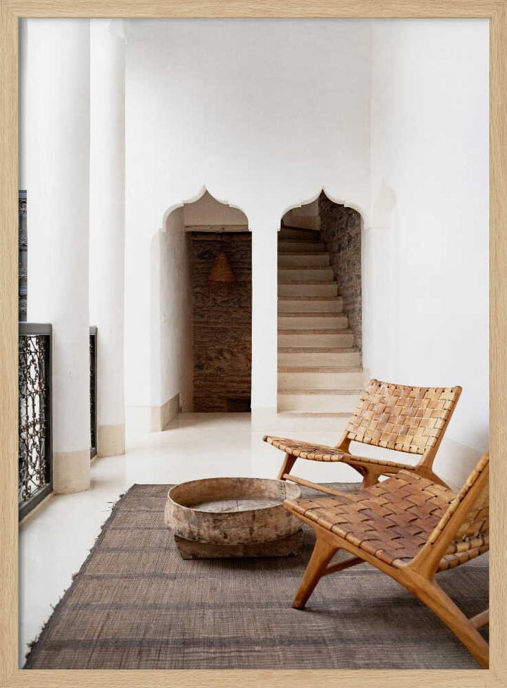 Riad Serenity - Stretched Canvas, Poster or Fine Art Print - I Heart Wall Art - Poster Print, Canvas Print or Framed Art Print